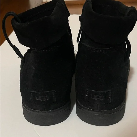 UGG Black Suede Zipper Boots - Picture 5 of 5